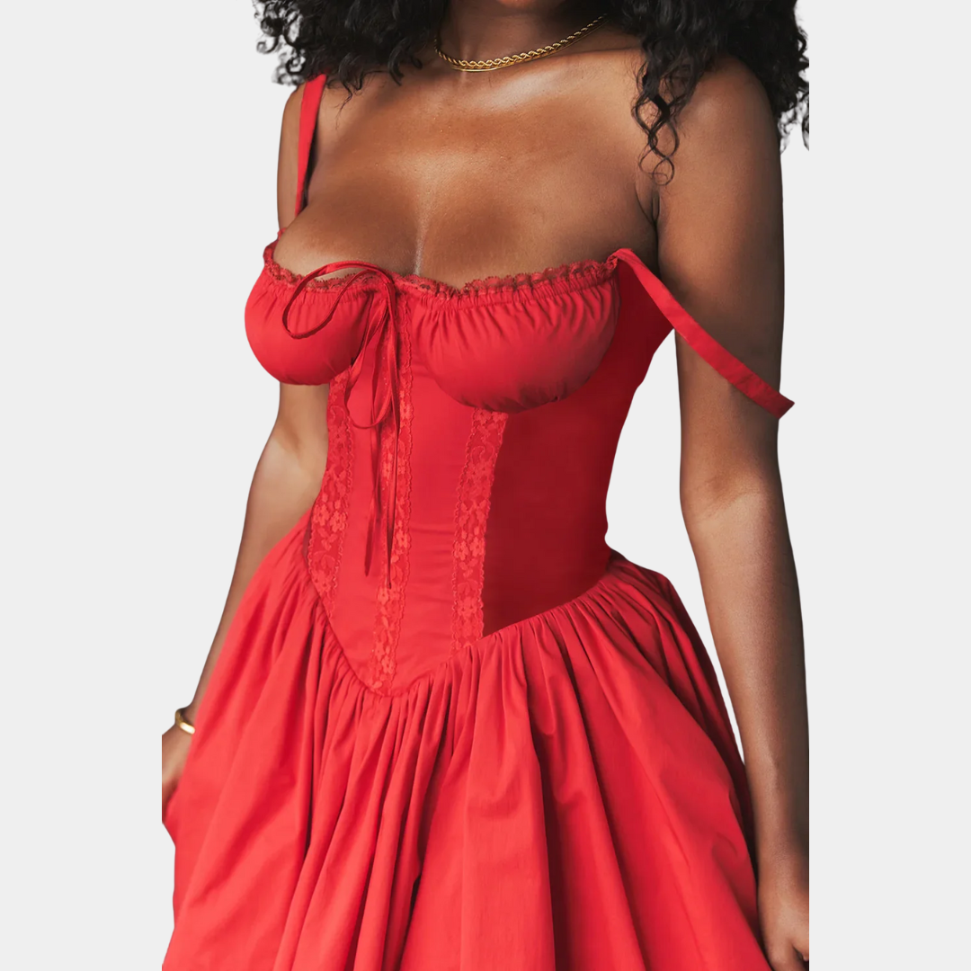 Murphy Mode | Women's Lace Print Mini Dress