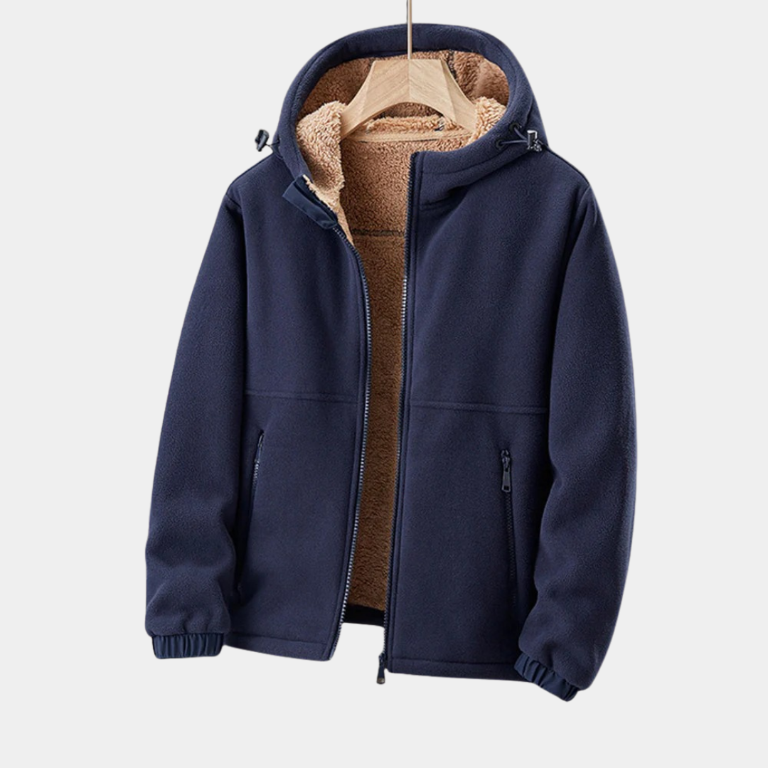MurphyMode| Sherpa Jacket Men Fleece Lined Hooded Teddy Winter