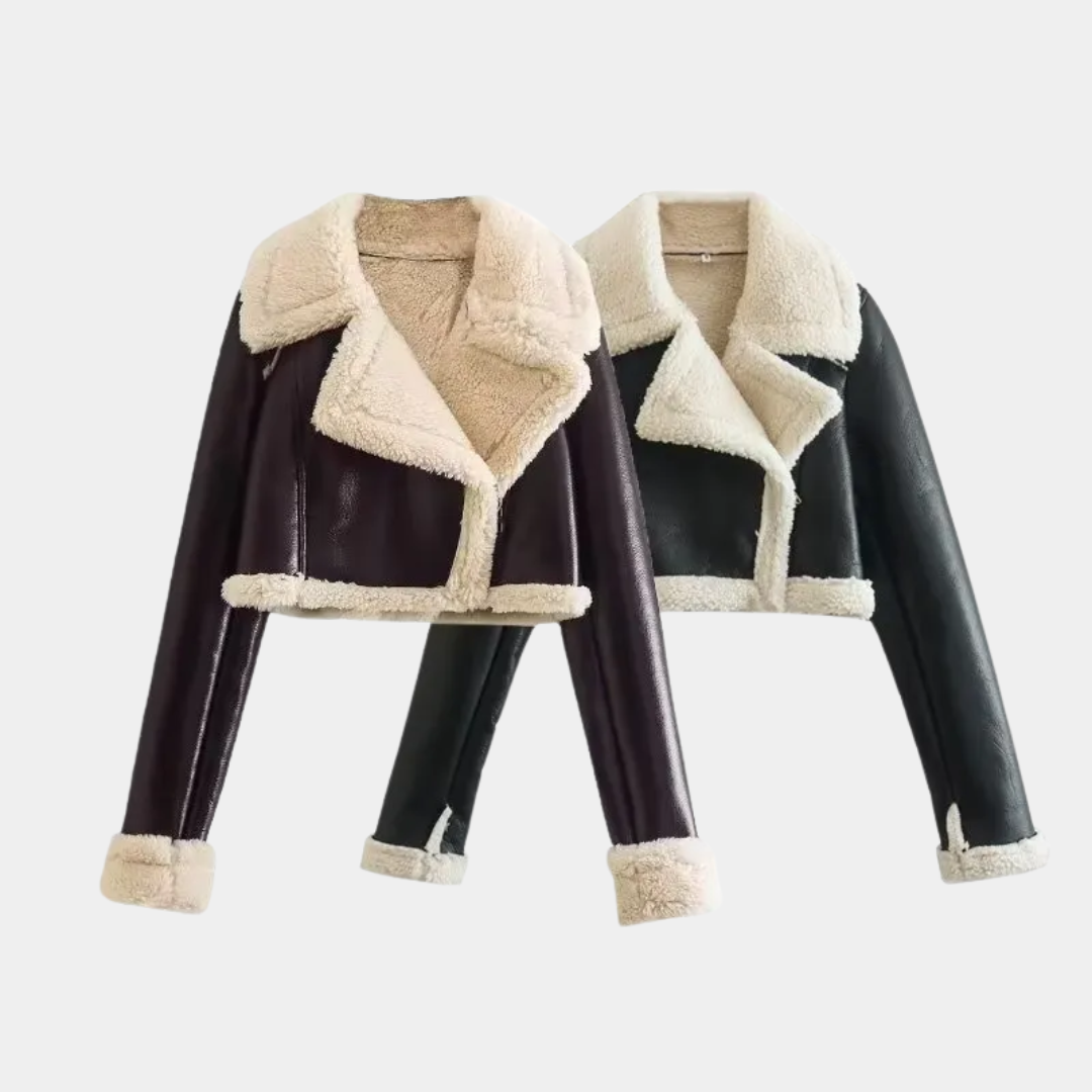 Murphy Mode | Women’s Short Fur Leather Jacket