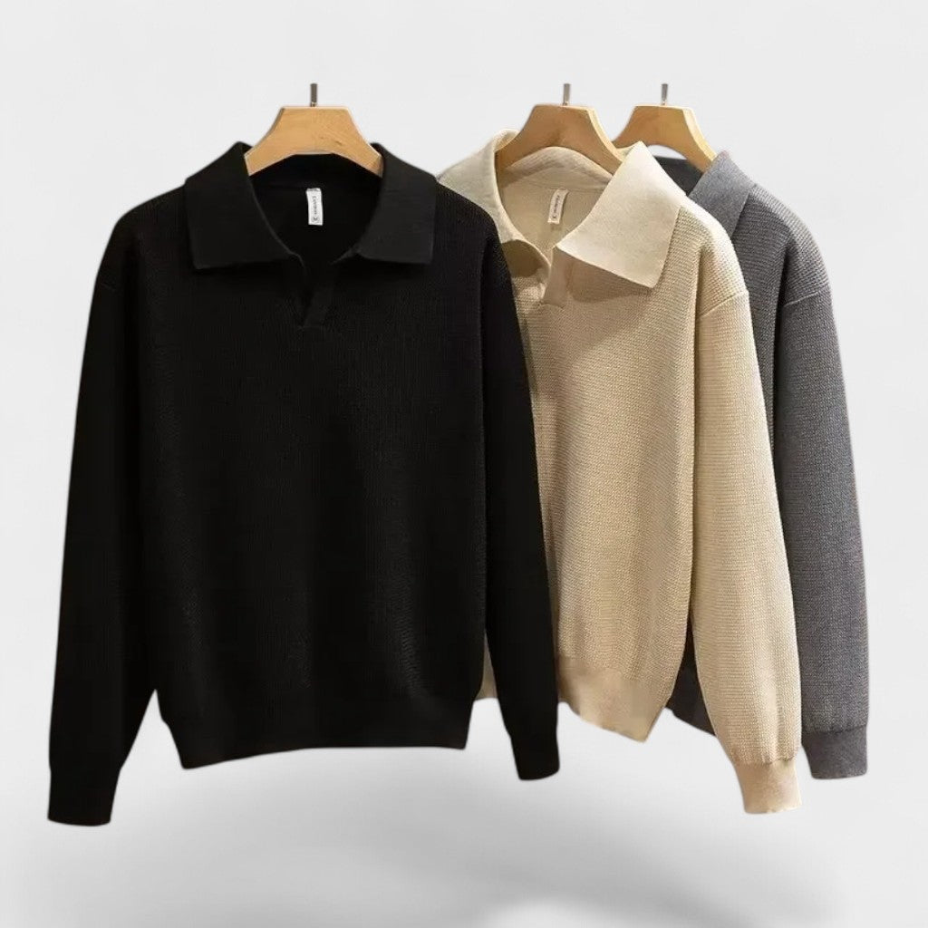 Murphy Mode | Men’s Knitted Polo Sweater