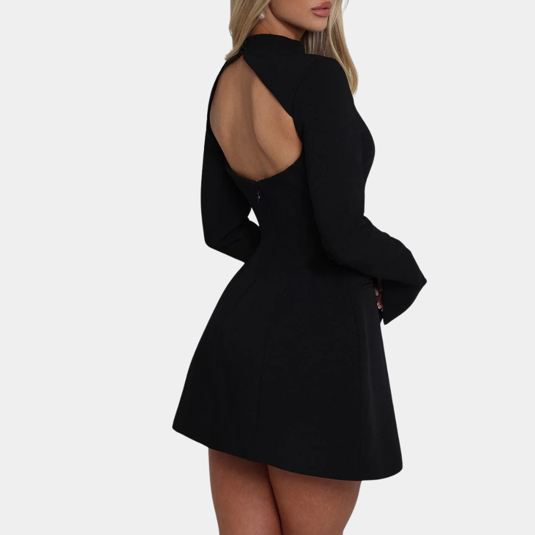 Murphy Mode | Women’s Long Sleeve A-Line Mini Dress