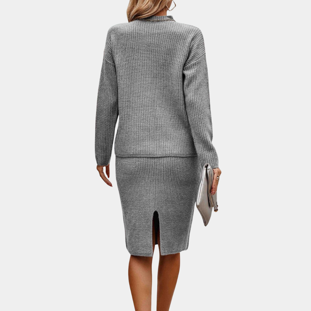 Murphy Mode | Women’s Long Sleeve Mock Neck Sweater Set