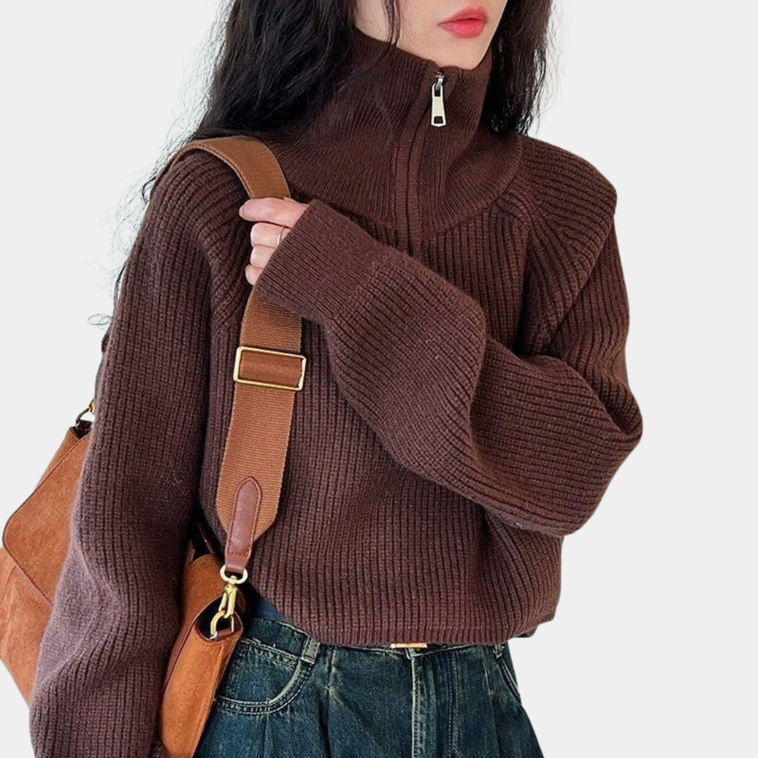 Murphy Mode | Half Zip Sweater for Women