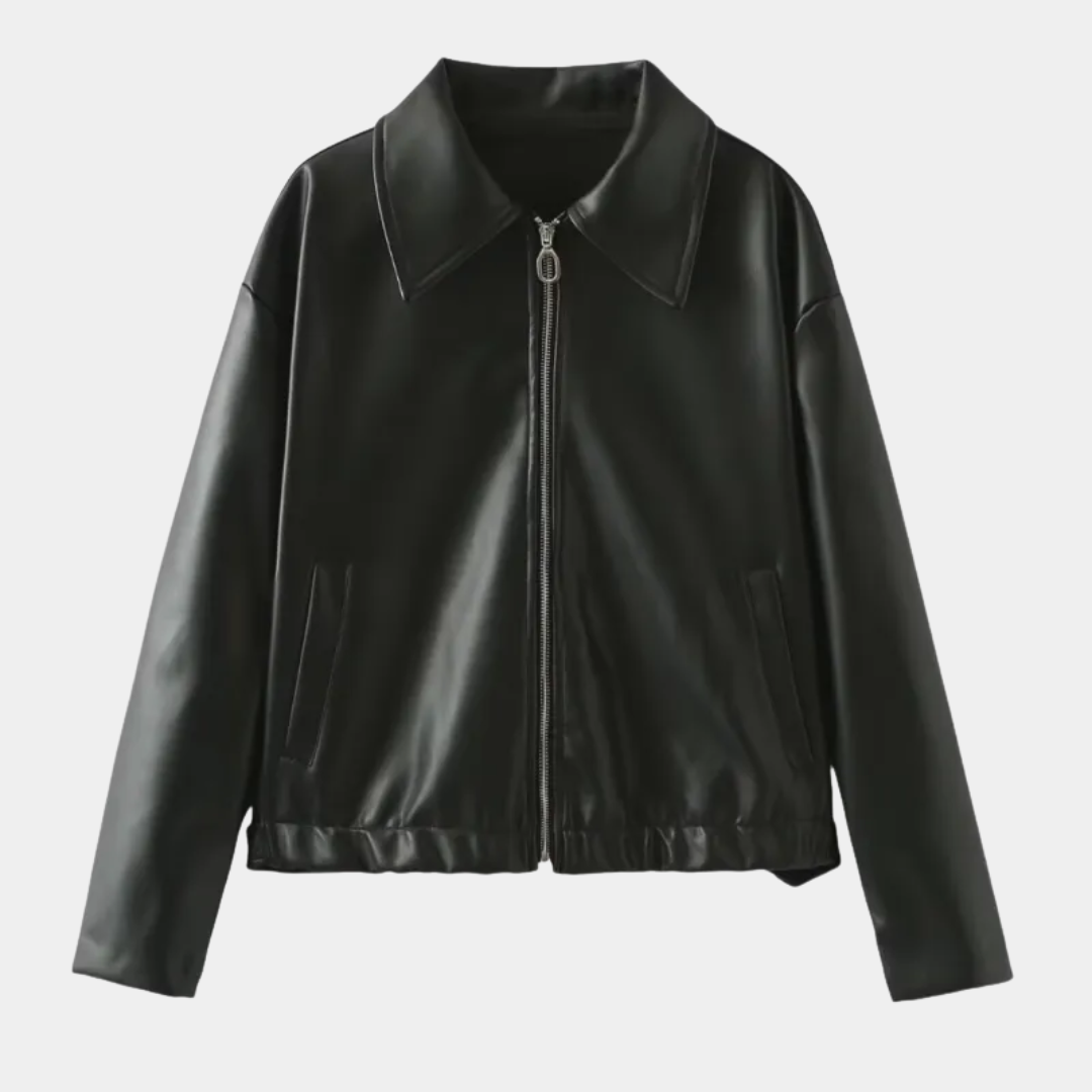 Murphy Mode | Women’s Leather Zipper Jacket