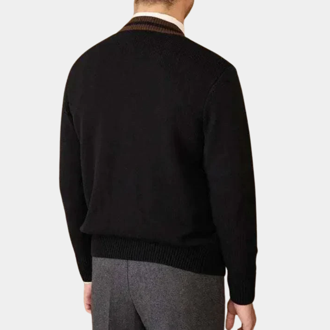 Murphy Mode | Men’s Wool Blend Knitted Cardigan