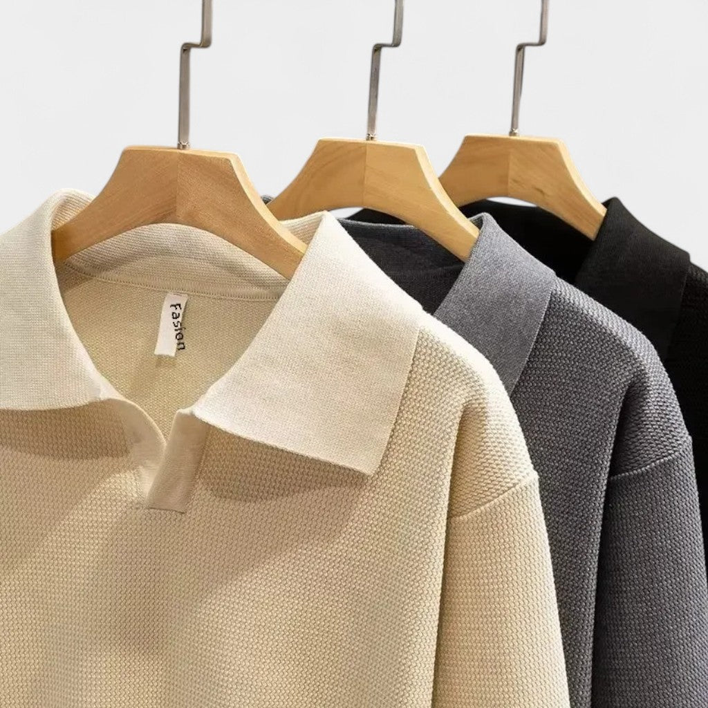 Murphy Mode | Men’s Knitted Polo Sweater