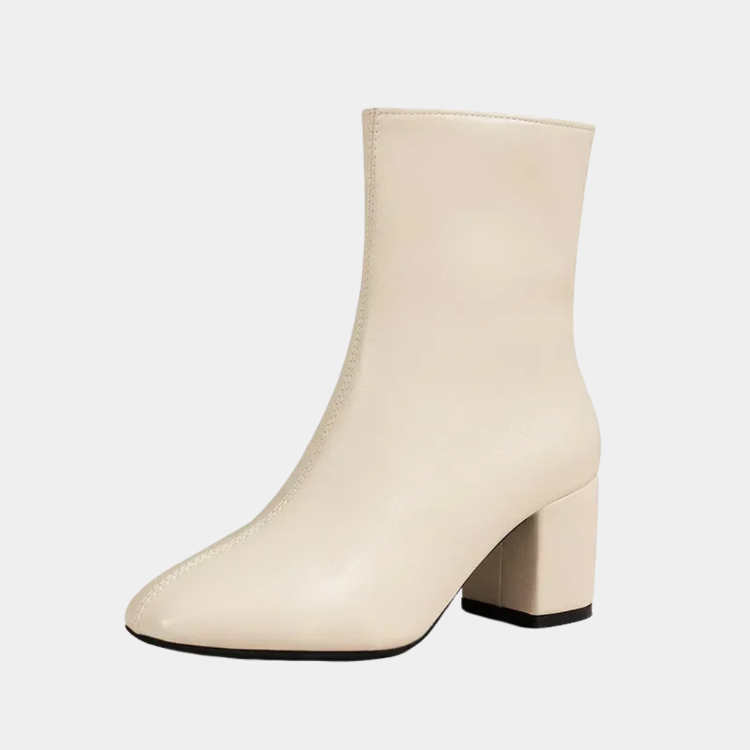 Murphy Mode | Women’s Leather Ankle Boots with Side Zipper