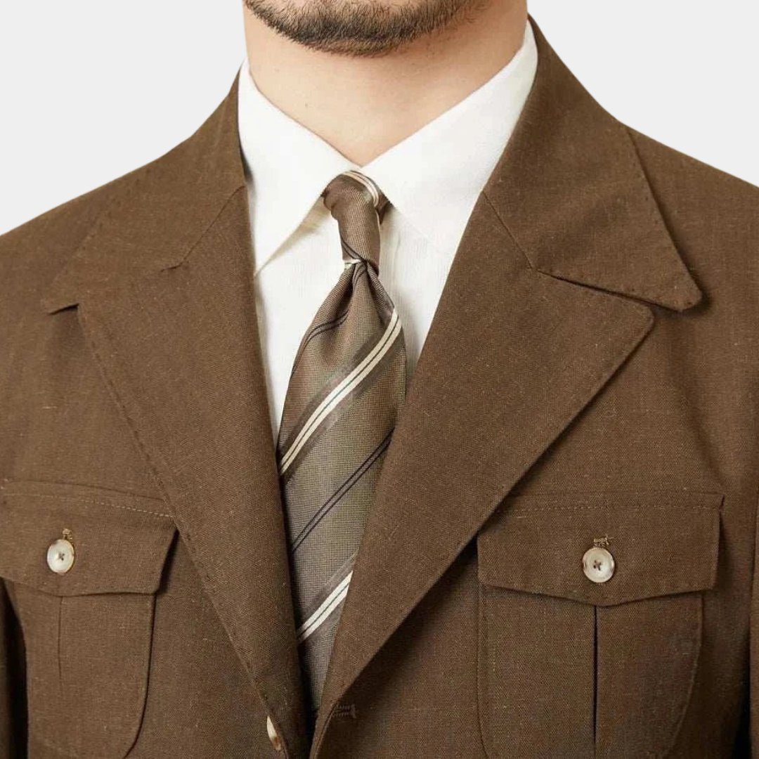 Murphy Mode | Men’s Linen Blend Casual Coat