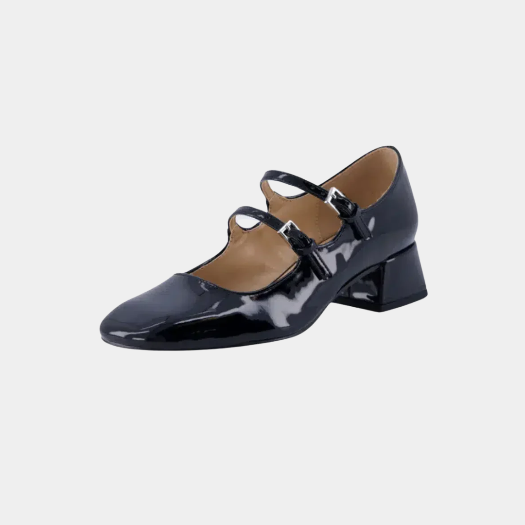 Murphy Mode | Women’s Leather Buckle High Heel Shoes