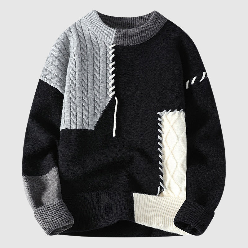 Murphy Mode | Men’s Patchwork Pullover Sweater