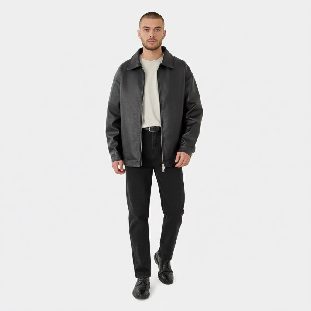 Murphy Mode | Casual Leather Jacket Men