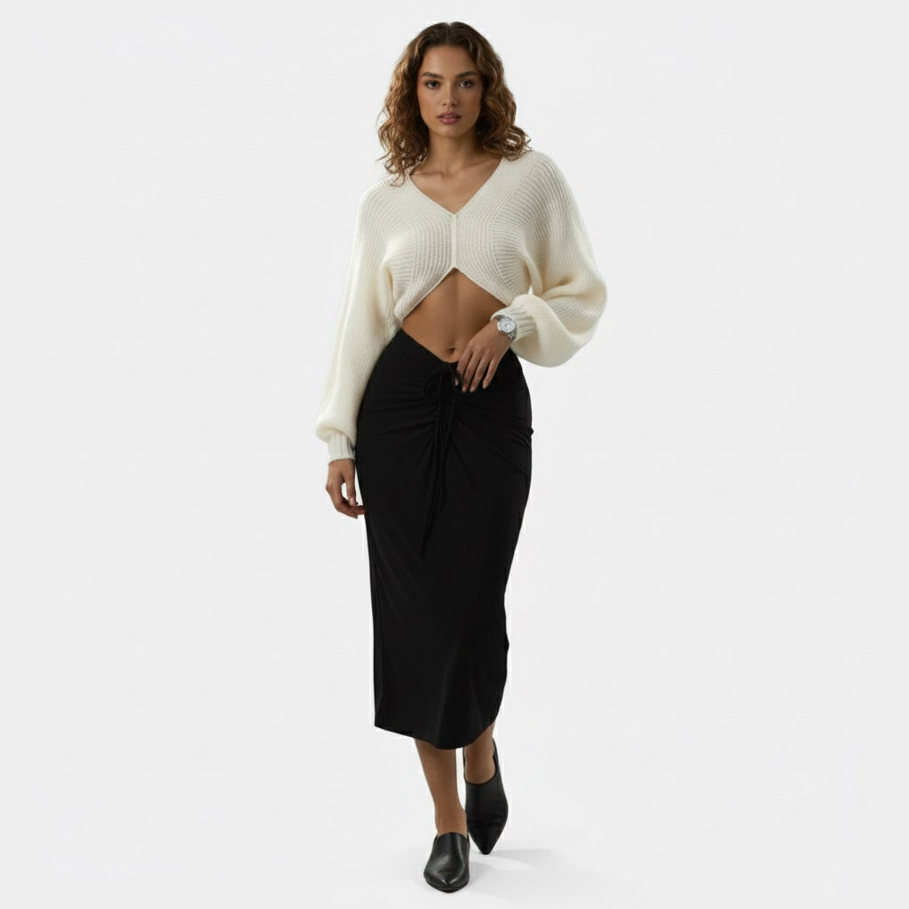 Murphy Mode | Crop Knit Sweater for Women