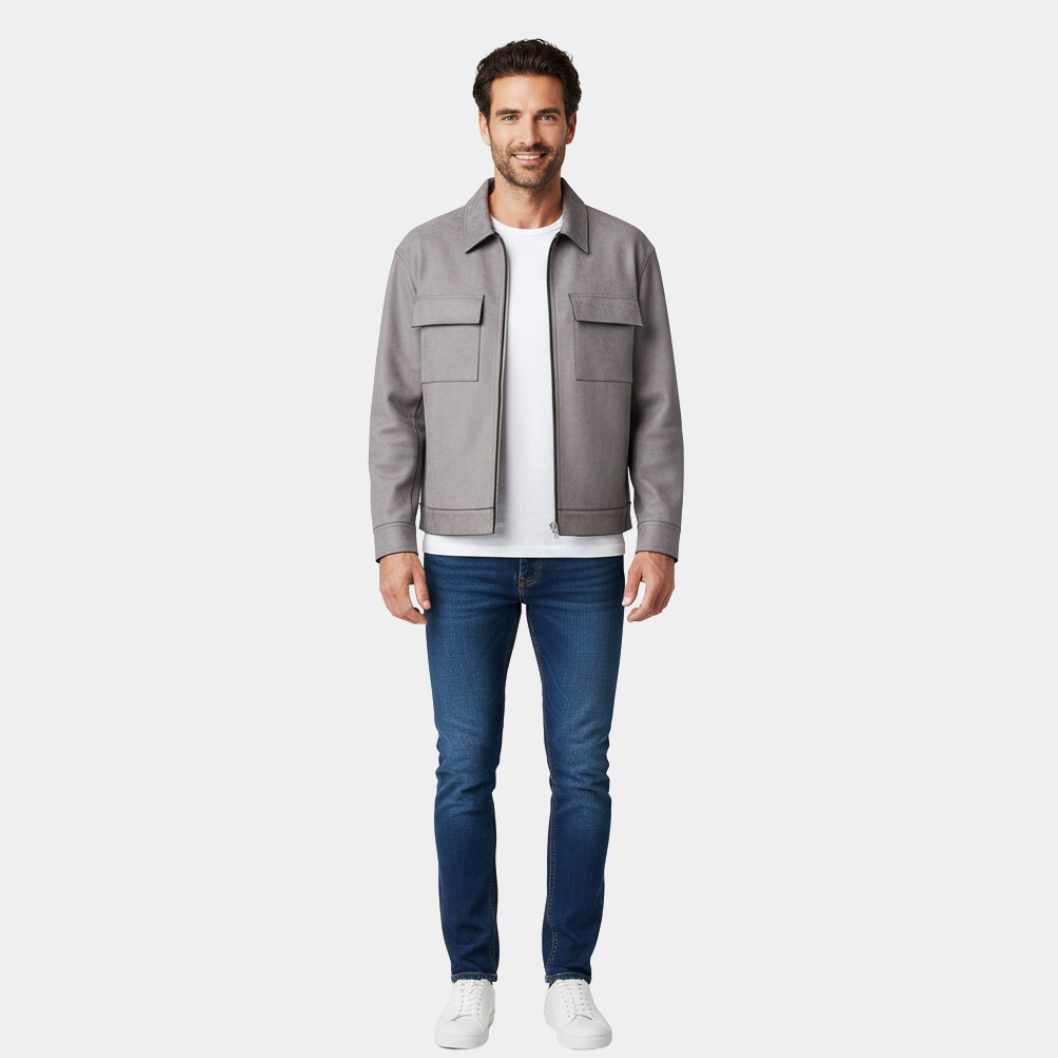 Murphy Mode | High Street Leather Zipper Jacket for Men