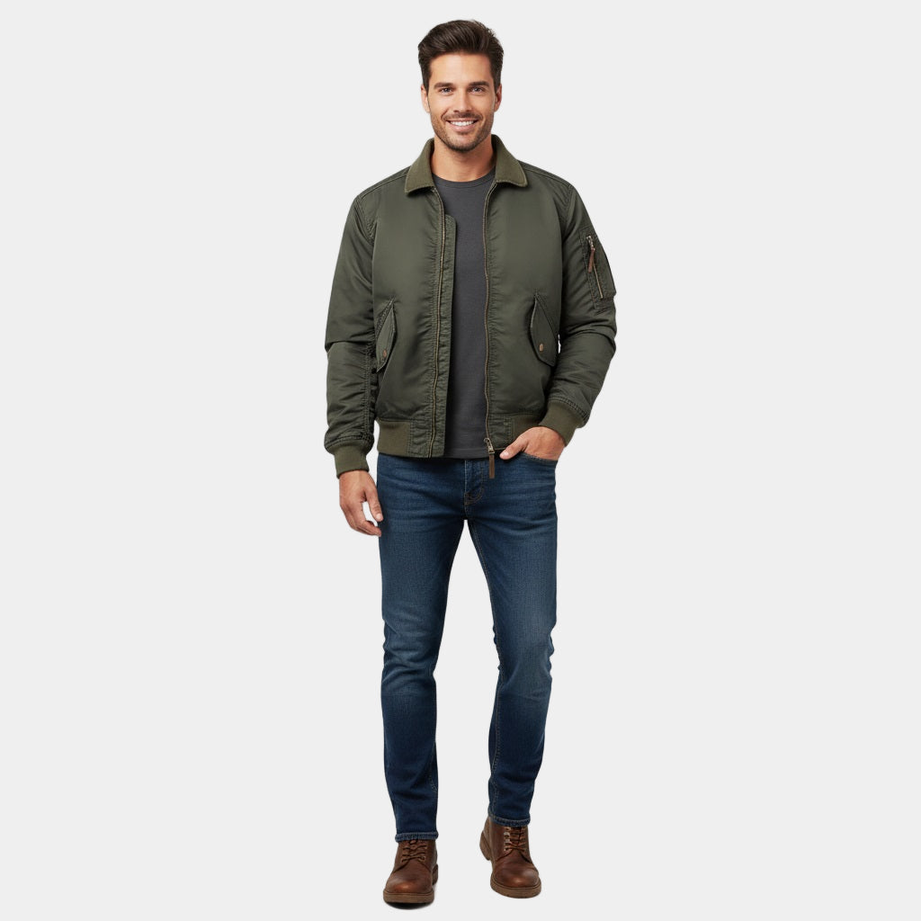 Murphy Mode | Men’s Pilot Style Bomber Jacket