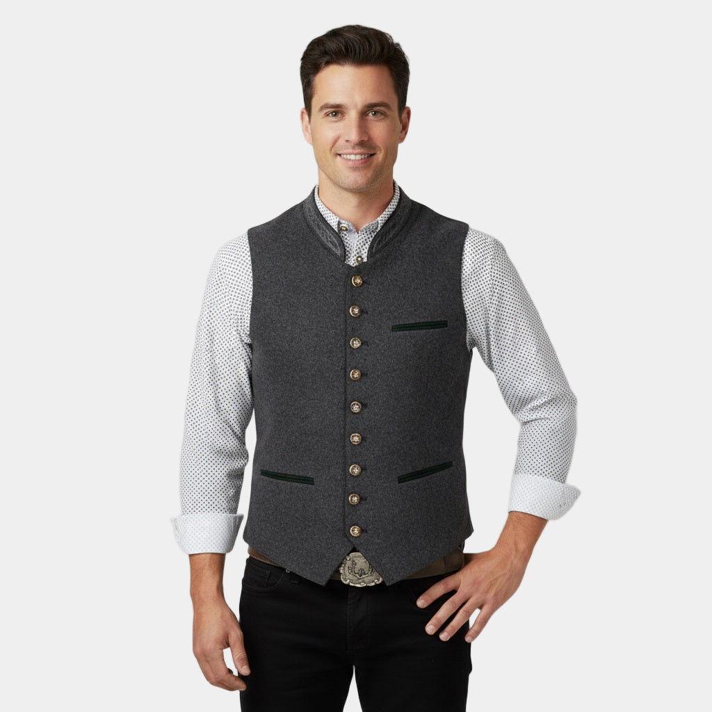 Murphy Mode | Men’s Slim Fit Grey Dress Vest