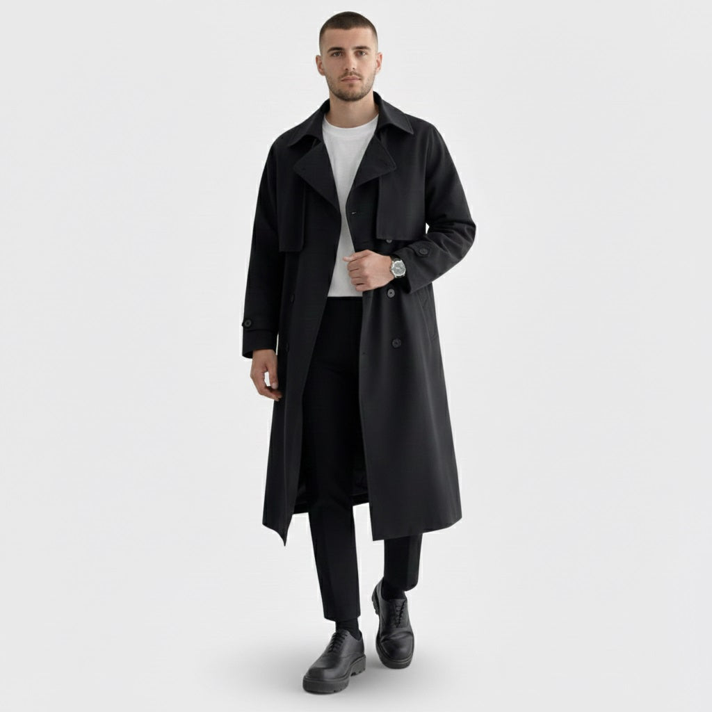 Murphy Mode | Mid-length Trench Coat Men