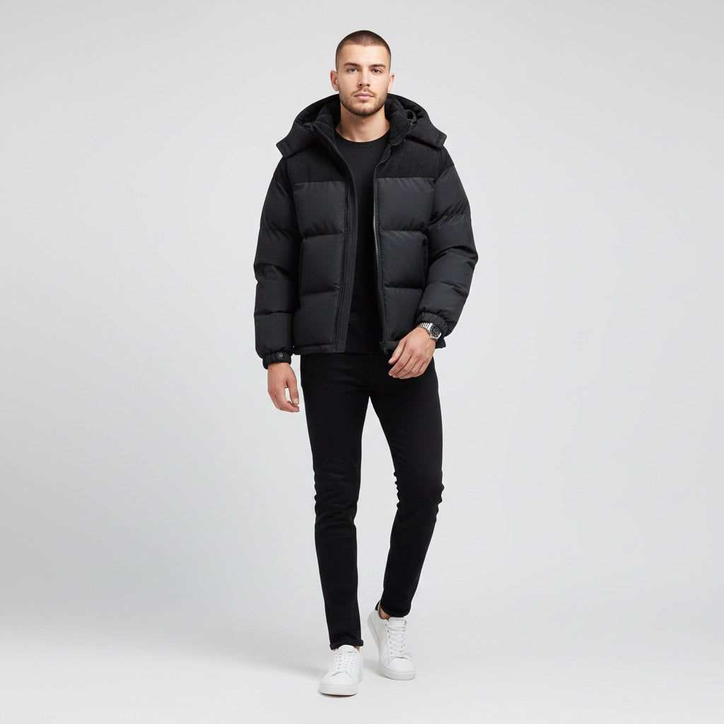 Murphy Mode | Puffer Jacket Men with Hood