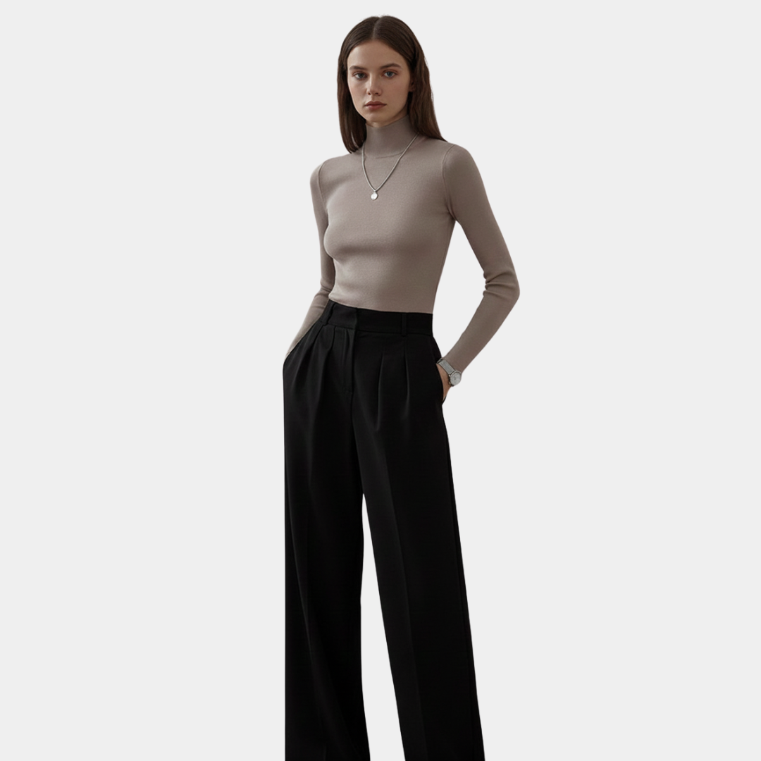 Murphy Mode | Turtleneck Top women with Long Sleeve