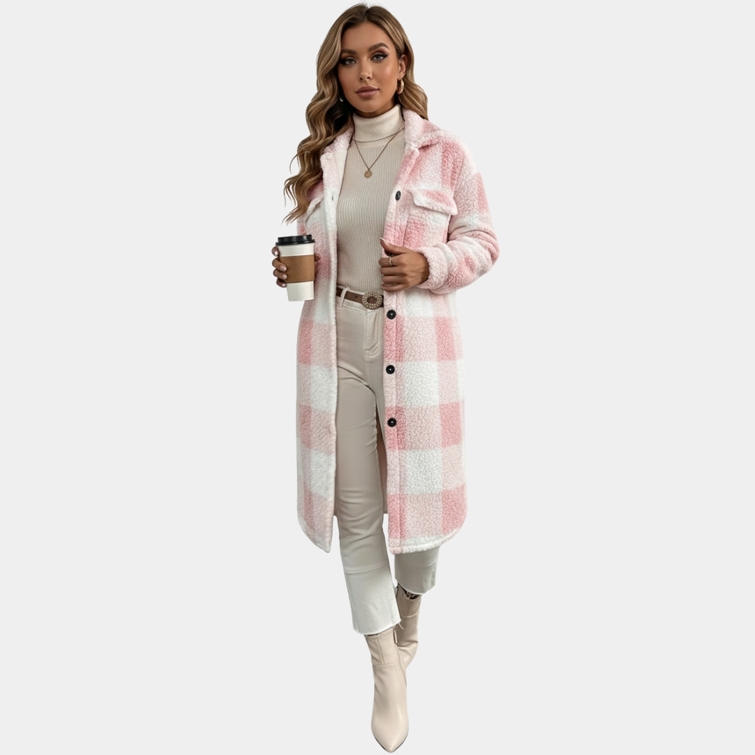 Murphy Mode | Women’s Check Teddy Coat