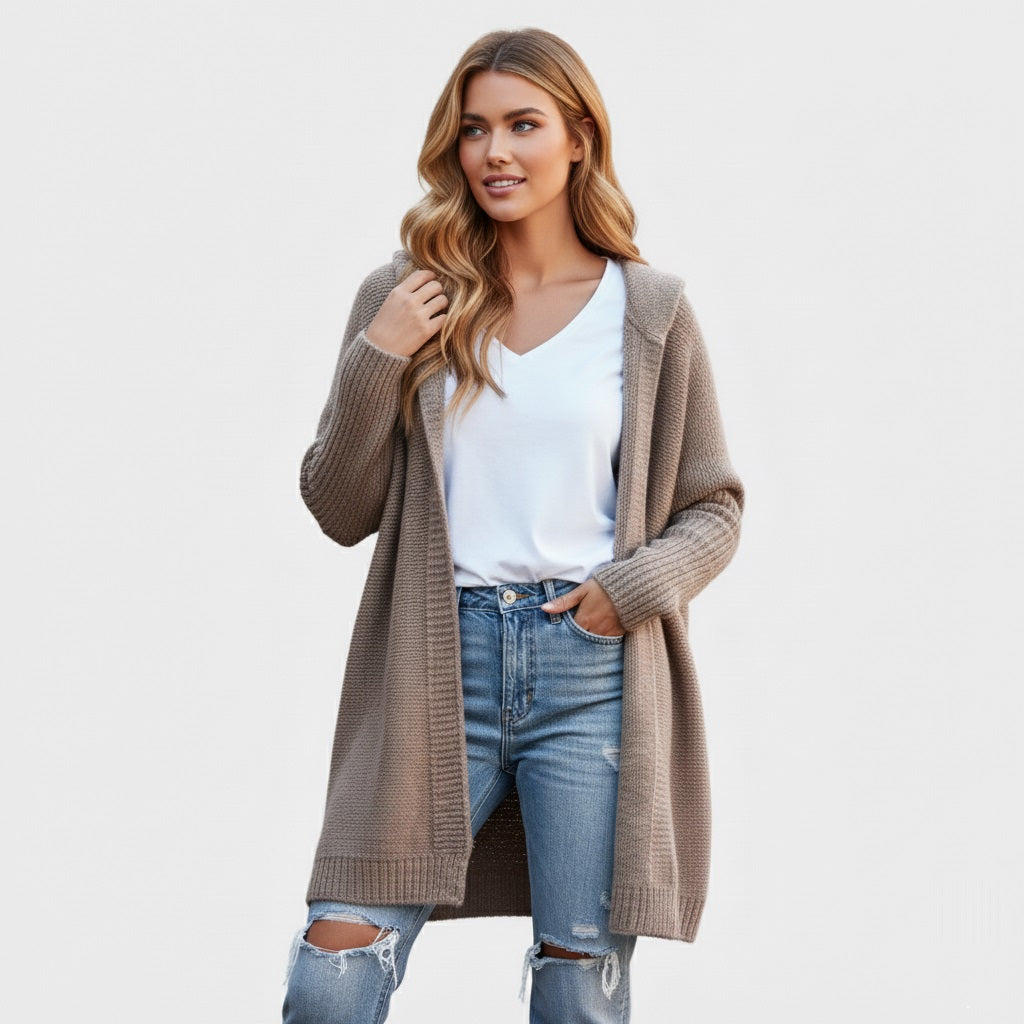 Murphy Mode | Women’s Knitted Hooded Cardigan