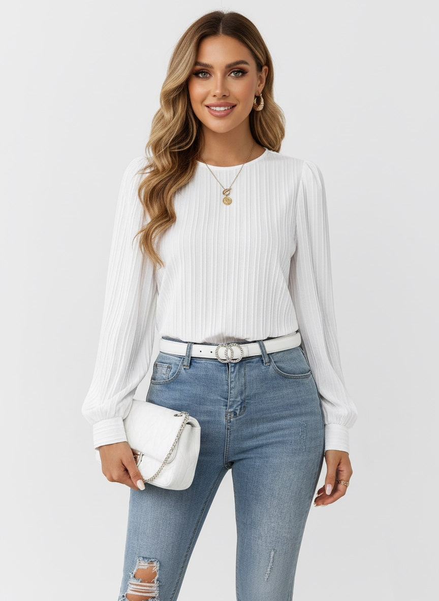 Murphy Mode | Women’s Long‑Sleeve Fitted Top