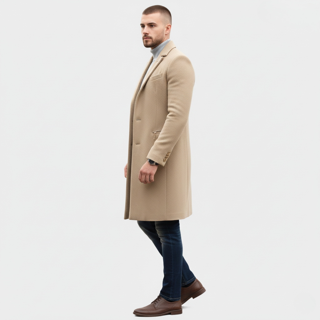 Murphy Mode | Men’s British Style Woolen Trench Coat