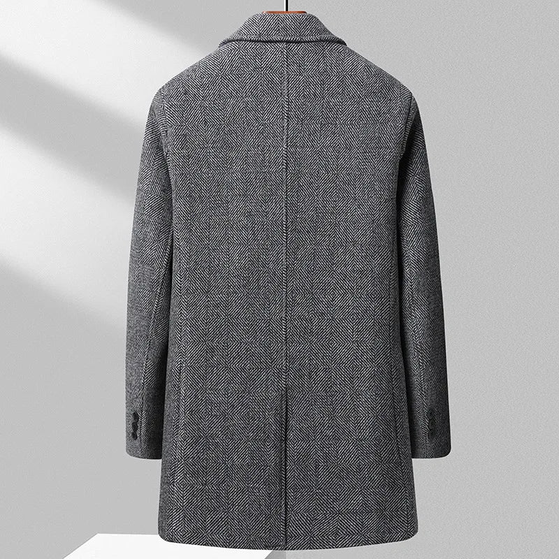 Murphy Mode | Men’s Plaid Wool Overcoat