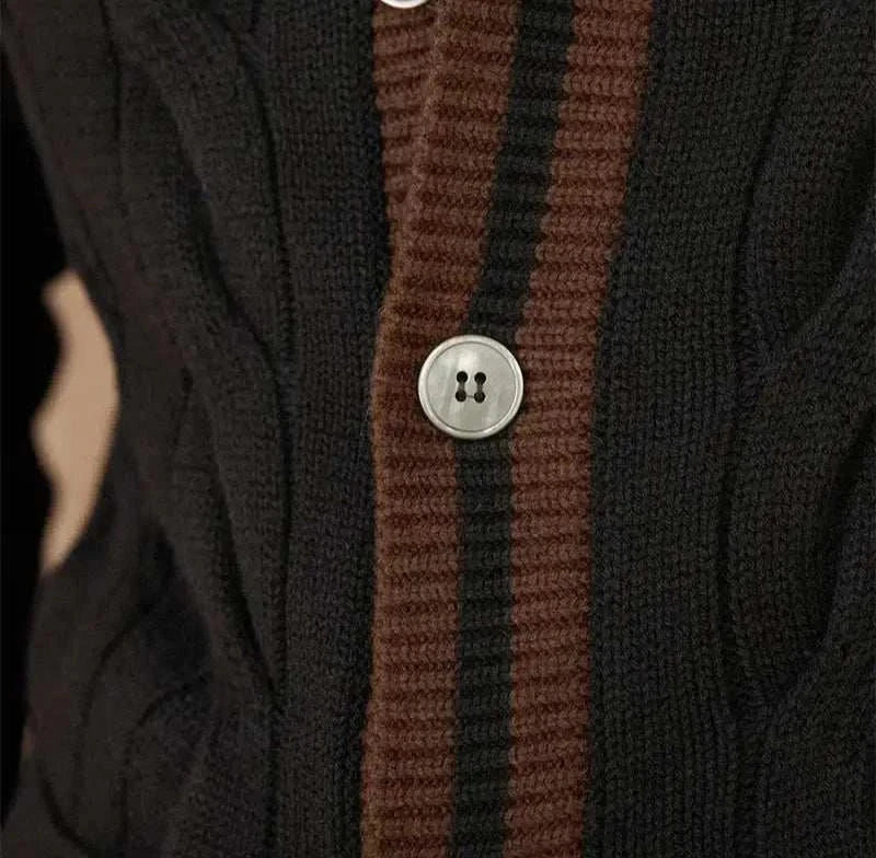 Murphy Mode | Men’s Wool Blend Knitted Cardigan