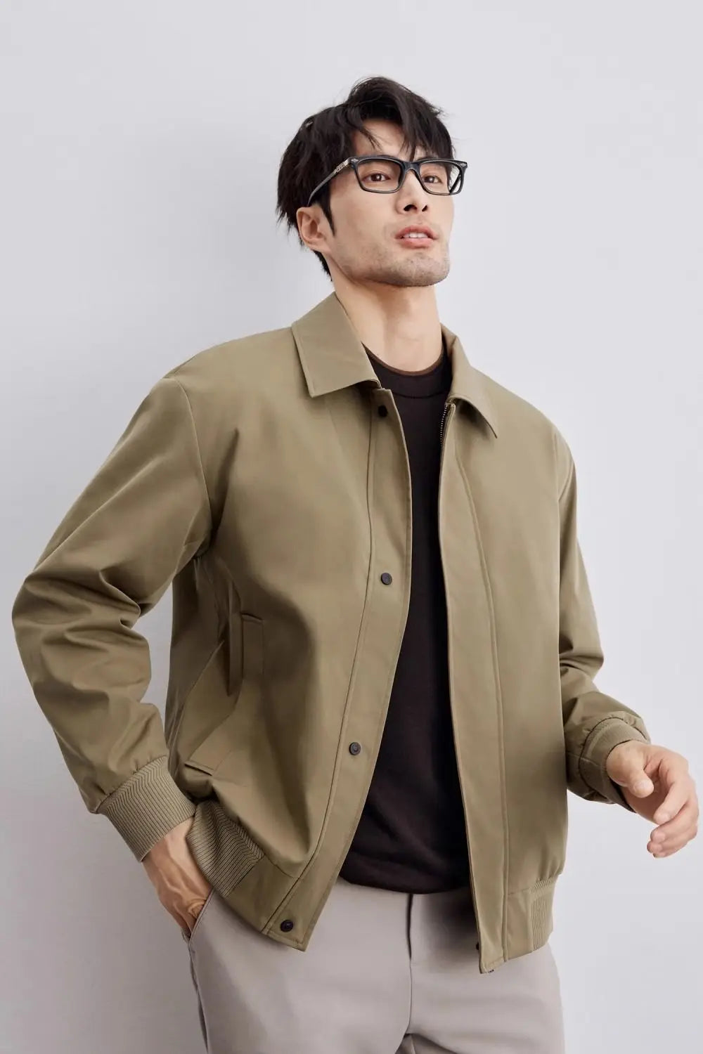 Murphy Mode | Men’s Collar Jacket with Zipper