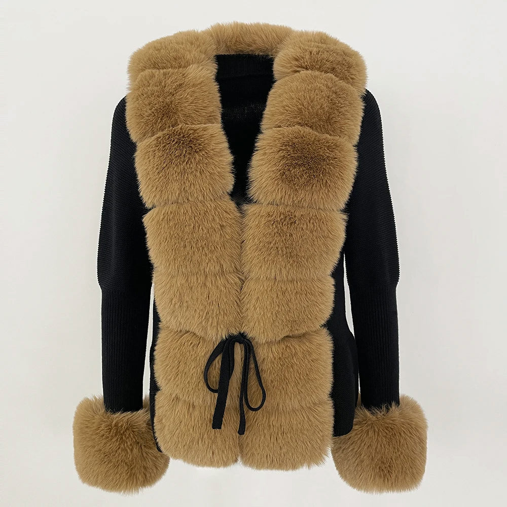 Murphy Mode | Women’s Faux Fur Cardigan