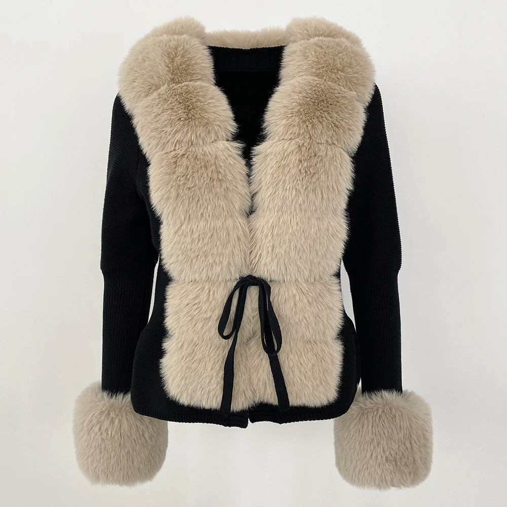 Murphy Mode | Women’s Faux Fur Cardigan
