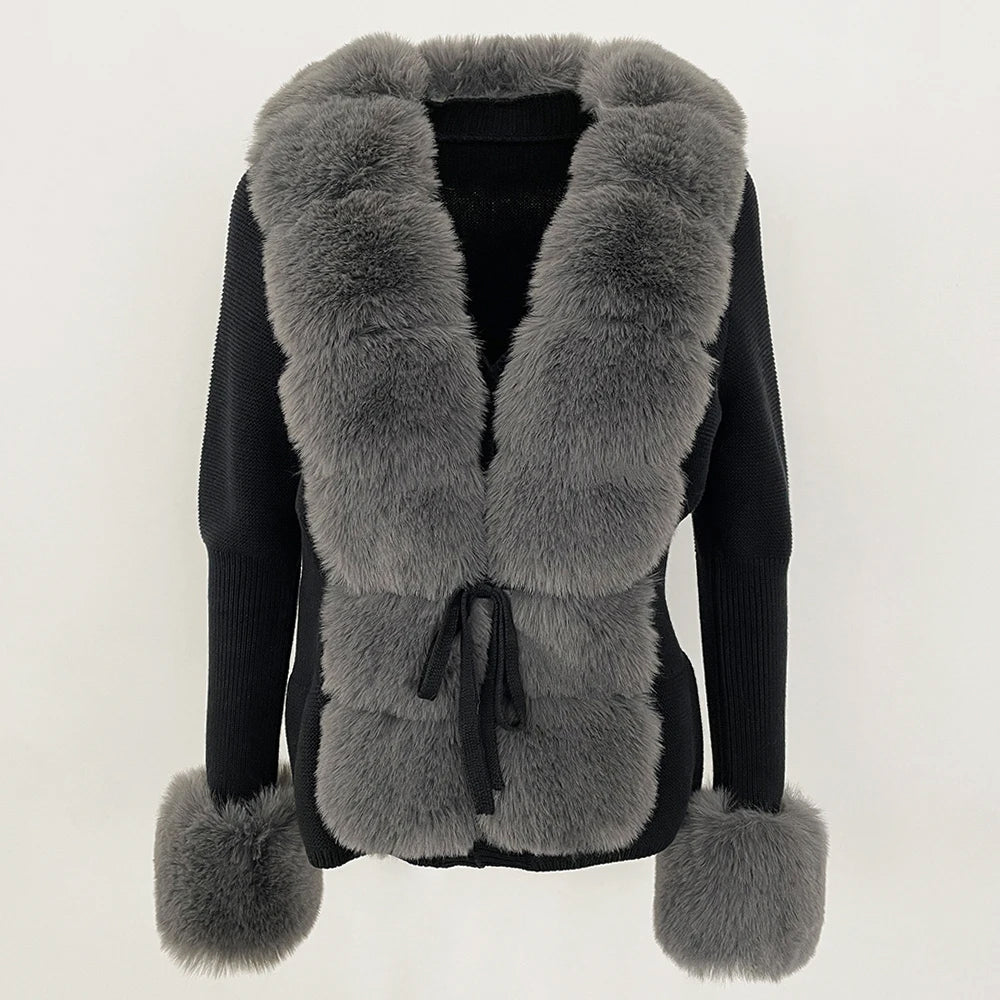 Murphy Mode | Women’s Faux Fur Cardigan