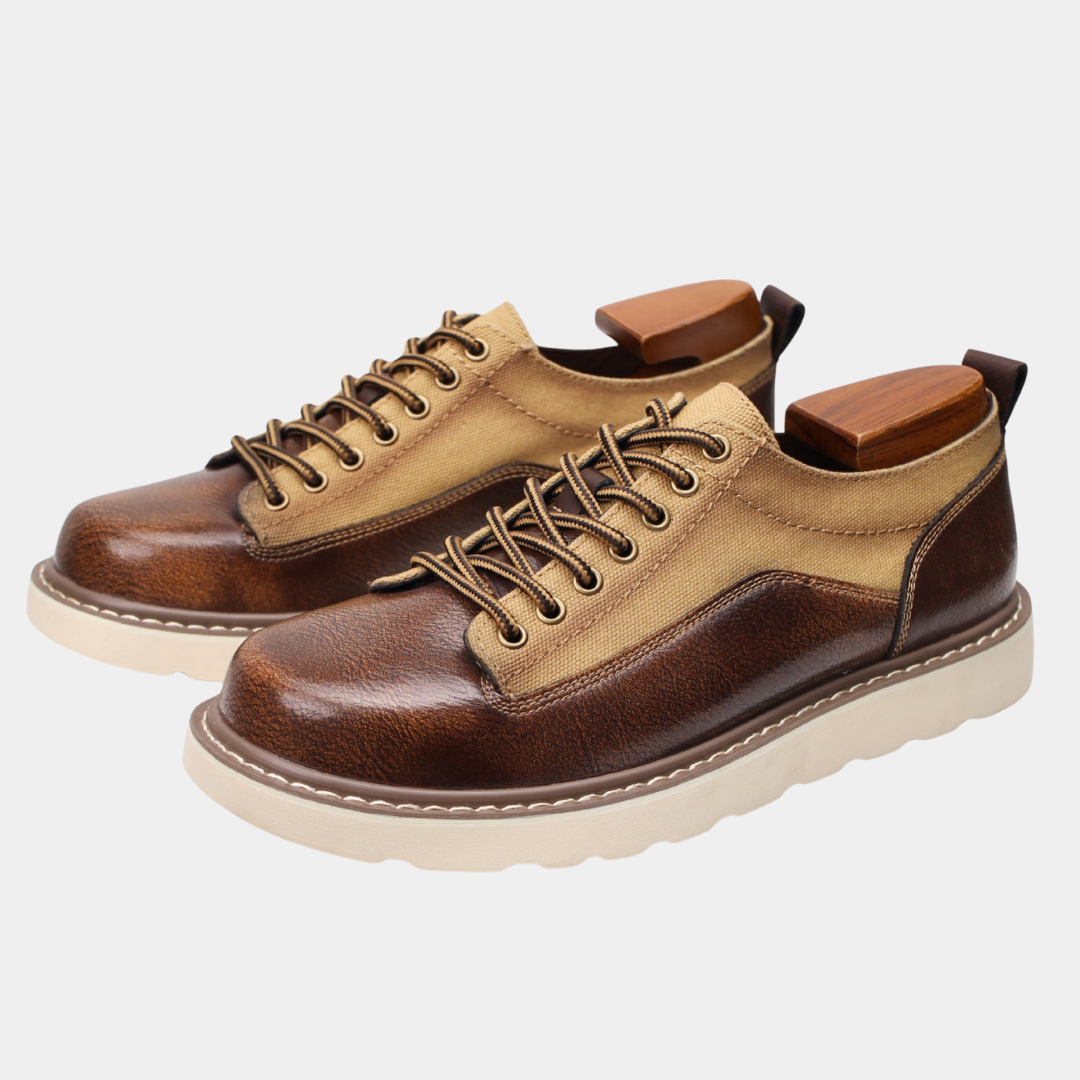 Leather Derby Shoes Men