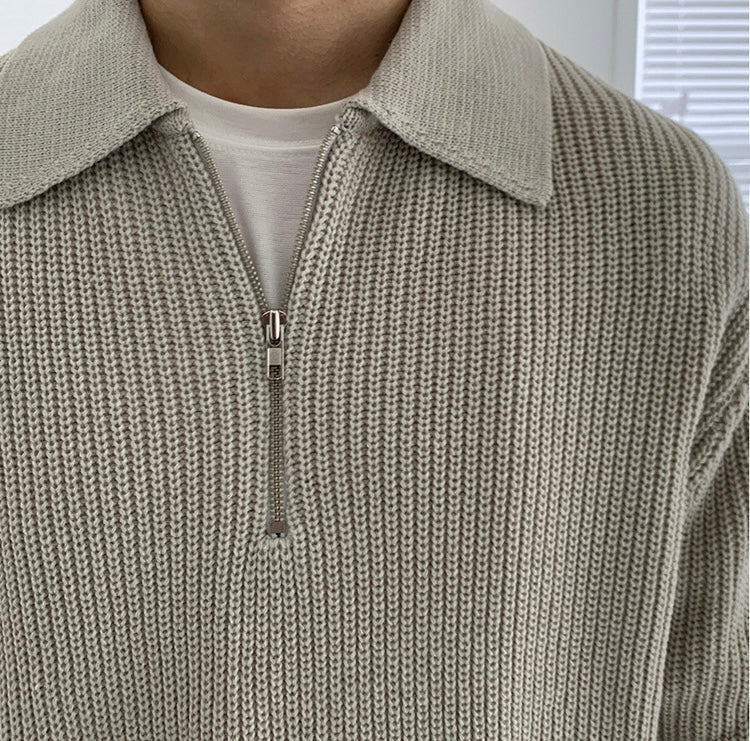 Murphy Mode | Men’s Loose Half Zip Sweater