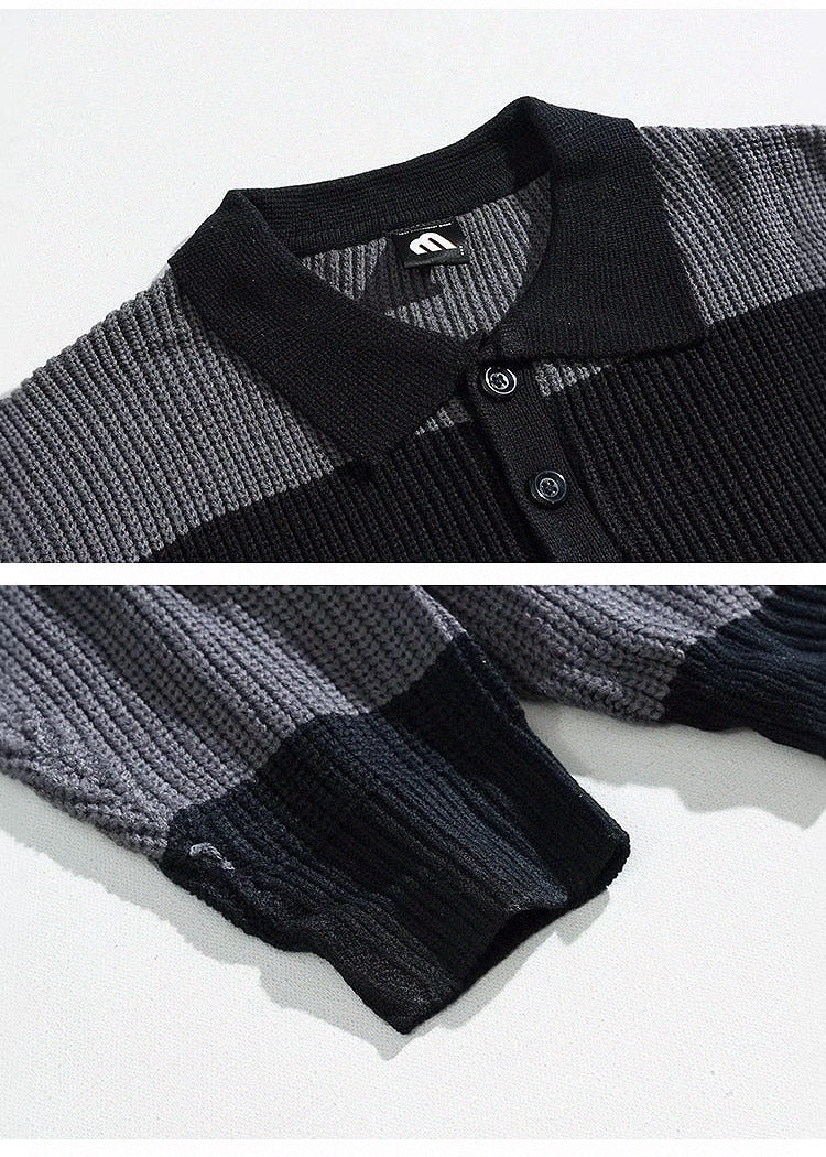 Murphy Mode | Men’s Striped Polo Sweater