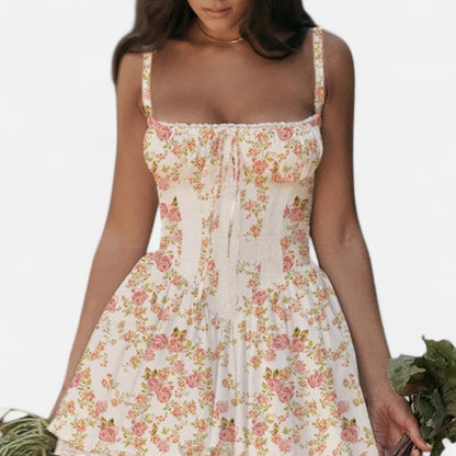 Murphy Mode | Women's  Lace Print Mini Dress