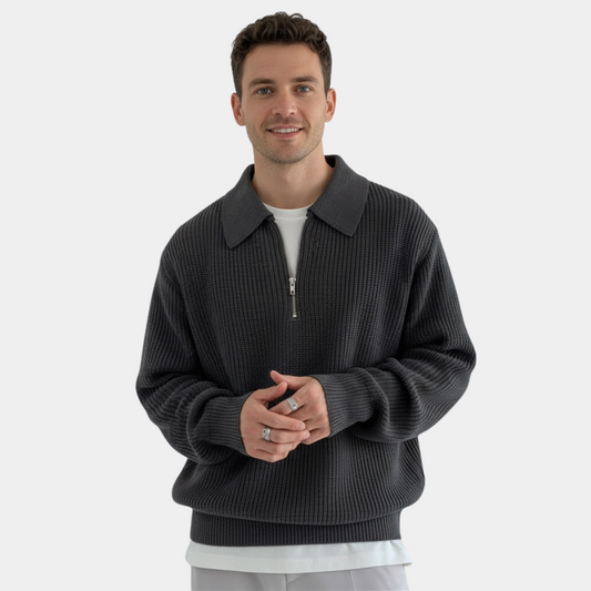 Murphy Mode | Men’s Loose Half Zip Sweater