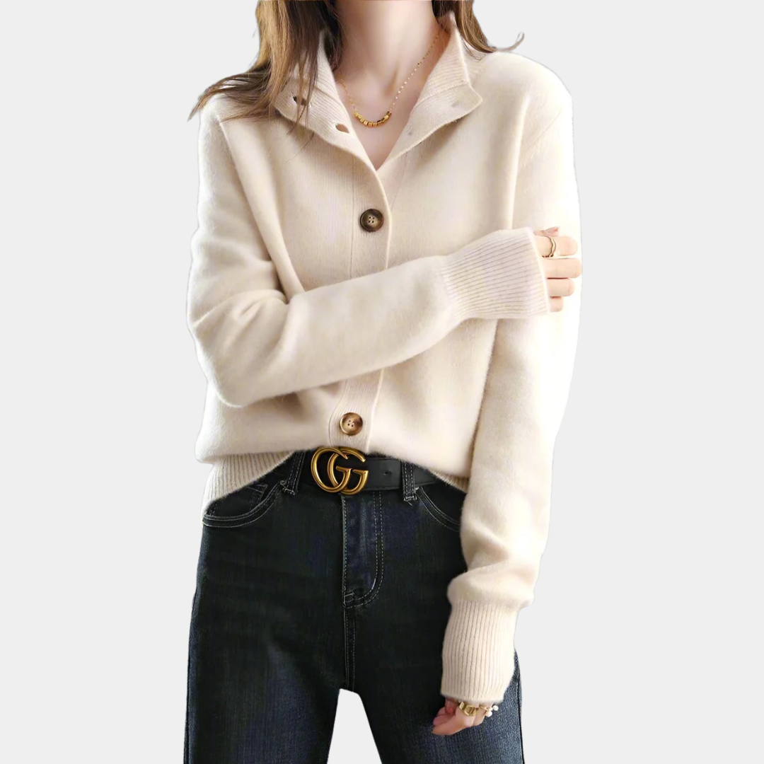 Murphy Mode | Women’s Stand Collar Knit Cardigan
