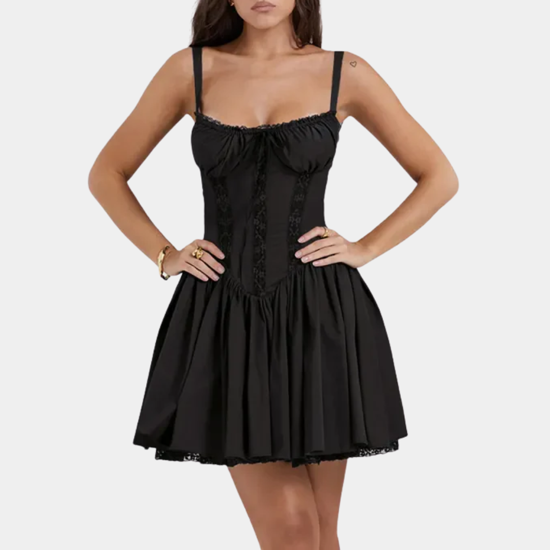 Murphy Mode | Women's  Lace Print Mini Dress