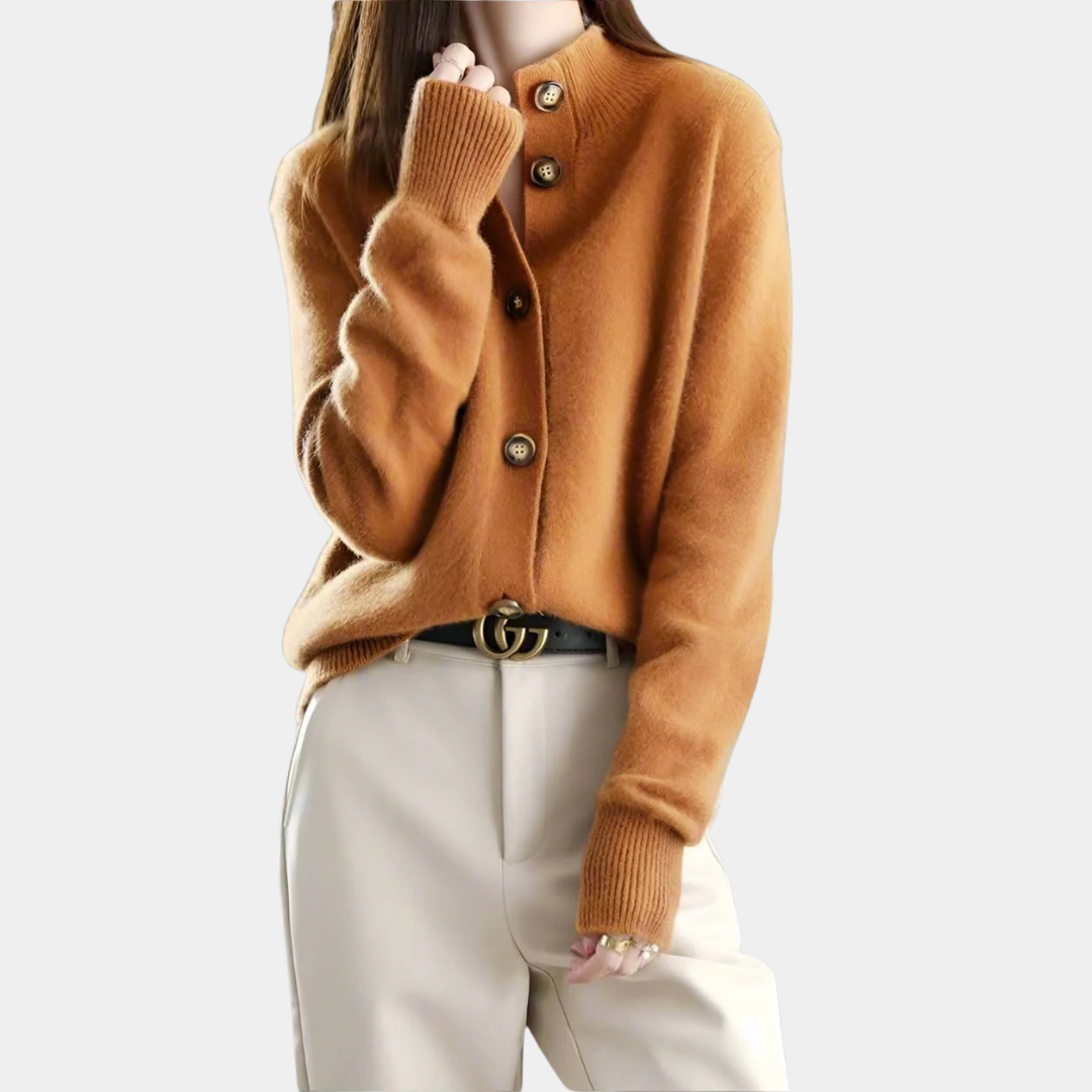 Murphy Mode | Women’s Stand Collar Knit Cardigan