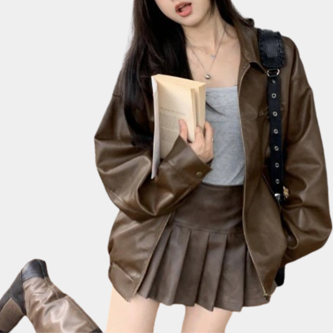 Murphy Mode | Zipper Leather Jacket Women