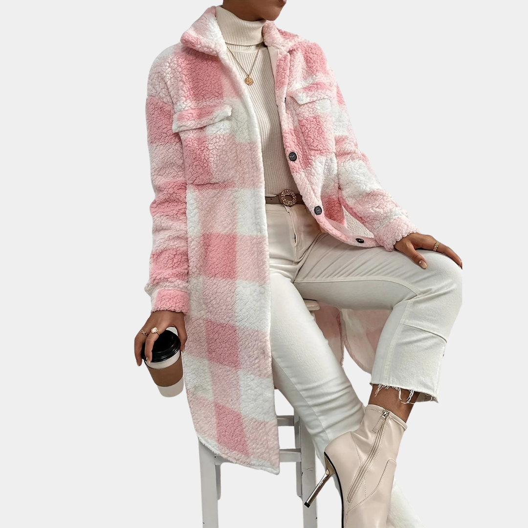 Murphy Mode | Women’s Check Teddy Coat