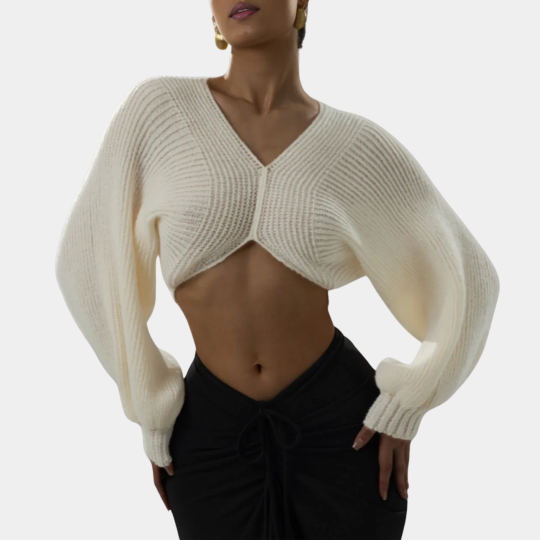 Murphy Mode | Crop Knit Sweater for Women