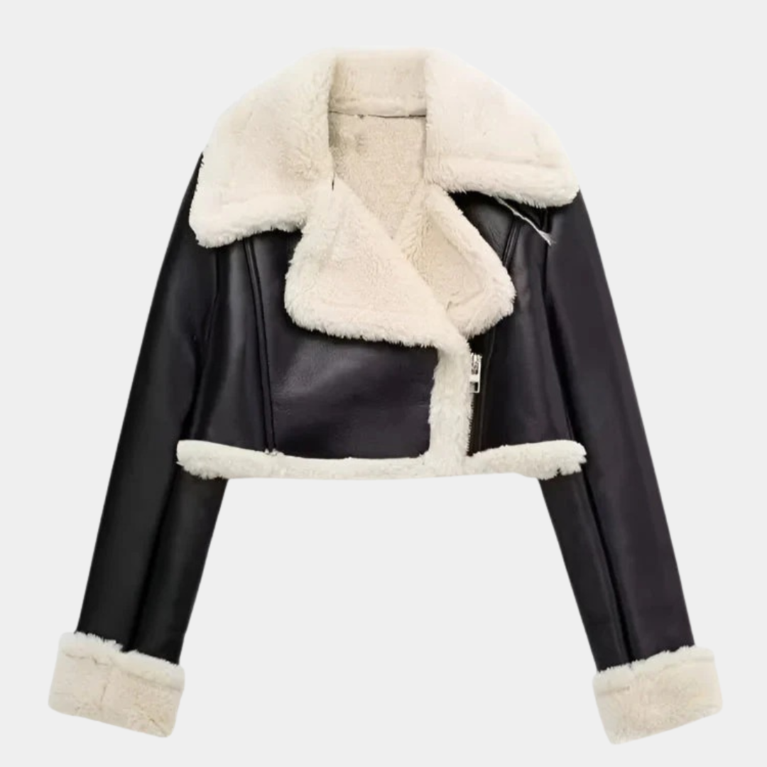 Murphy Mode | Women’s Short Fur Leather Jacket