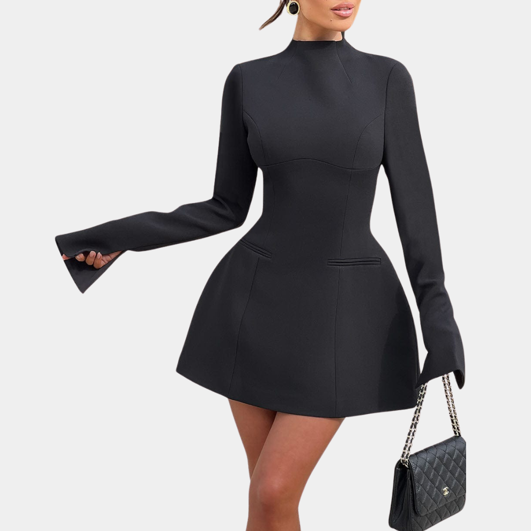Murphy Mode | Women’s Long Sleeve A-Line Mini Dress