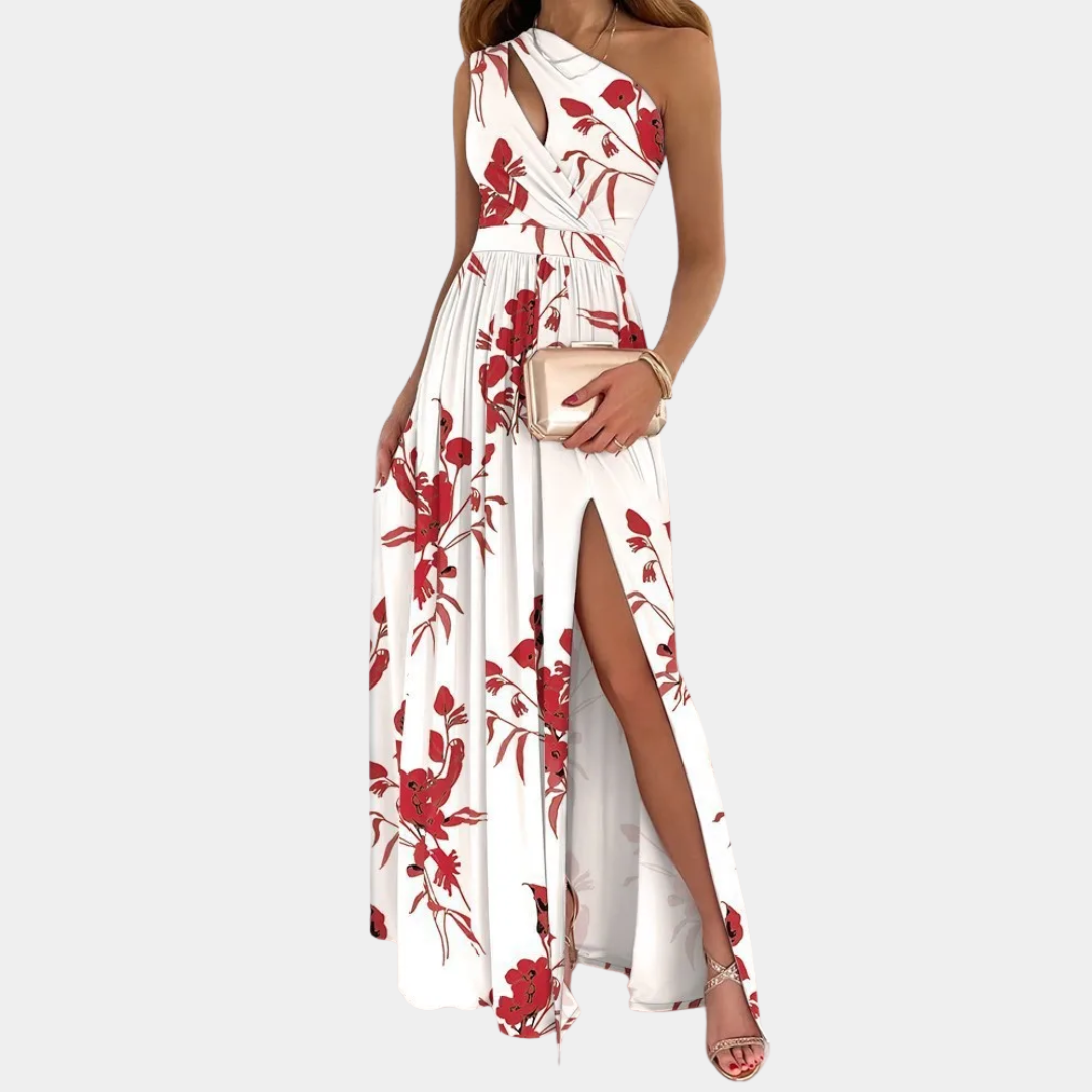 Murphy Mode | Women’s One Shoulder Floral Print Dress