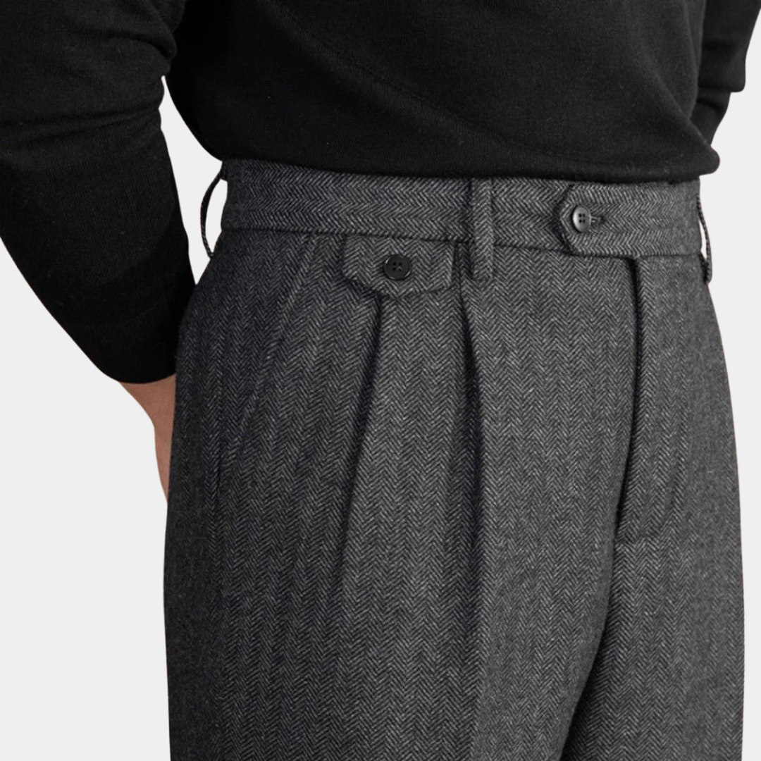 Murphy Mode Studio | Men Dress Trousers Straight Leg Formal Business Suit