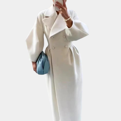 Murphy Mode | Women’s Court Lantern Sleeve Long Coat