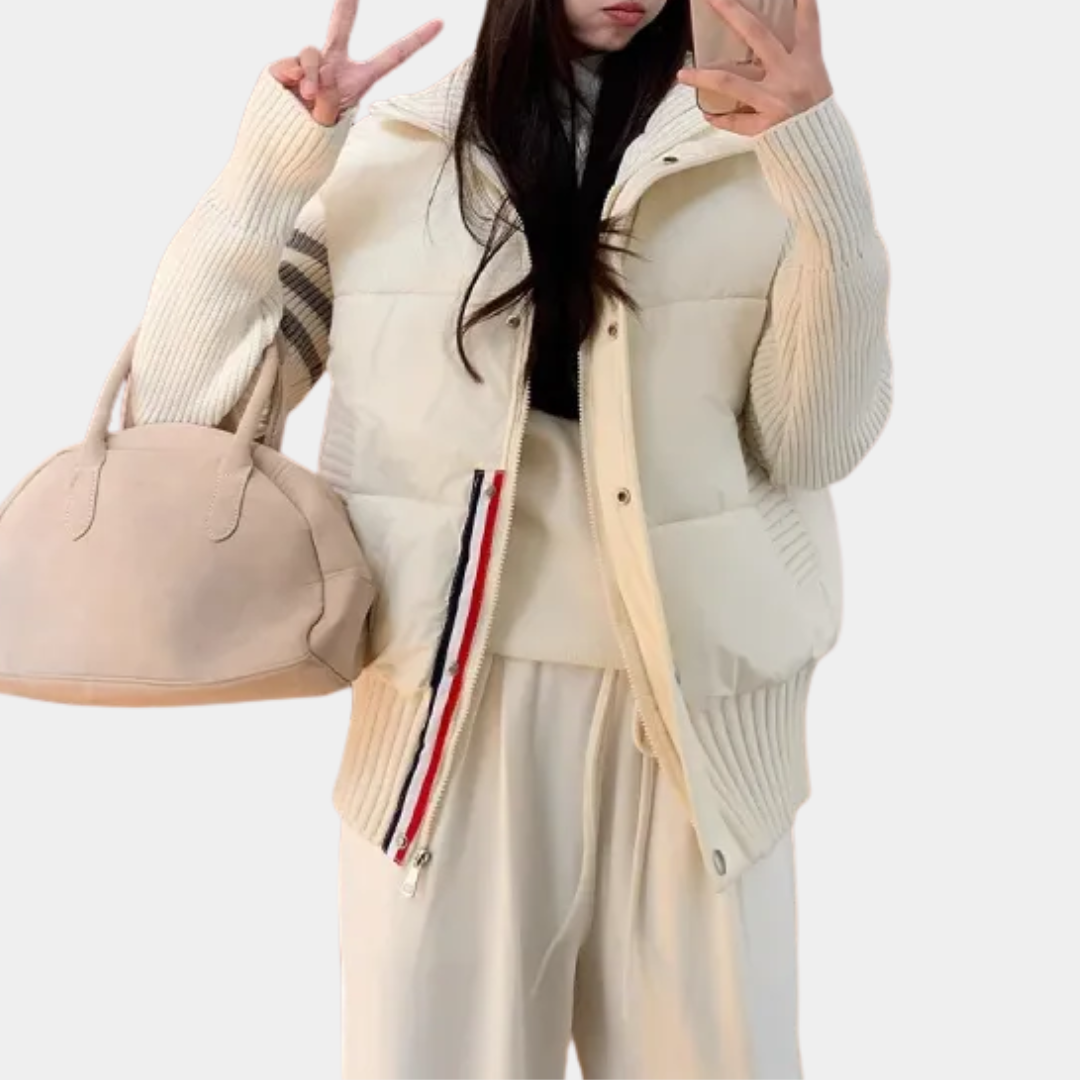 Murphy Mode | Knitted Hybrid Puffer Jacket Women