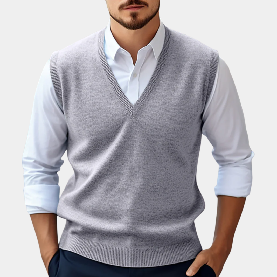 Murphy Mode | Men’s V-Neck Sleeveless Sweater